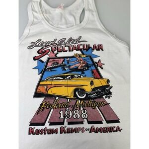 Vintage Women's Lead Seld Spectacular 1988 Tank Top Shirt Hot-Rod Pin-Up